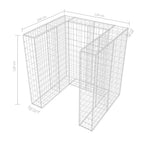 Gaviones para ocultar contenedor acero 110x100x120 cm