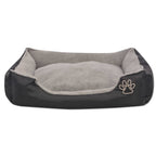 Cama para perros con cojín acolchado Talla XXL Negro