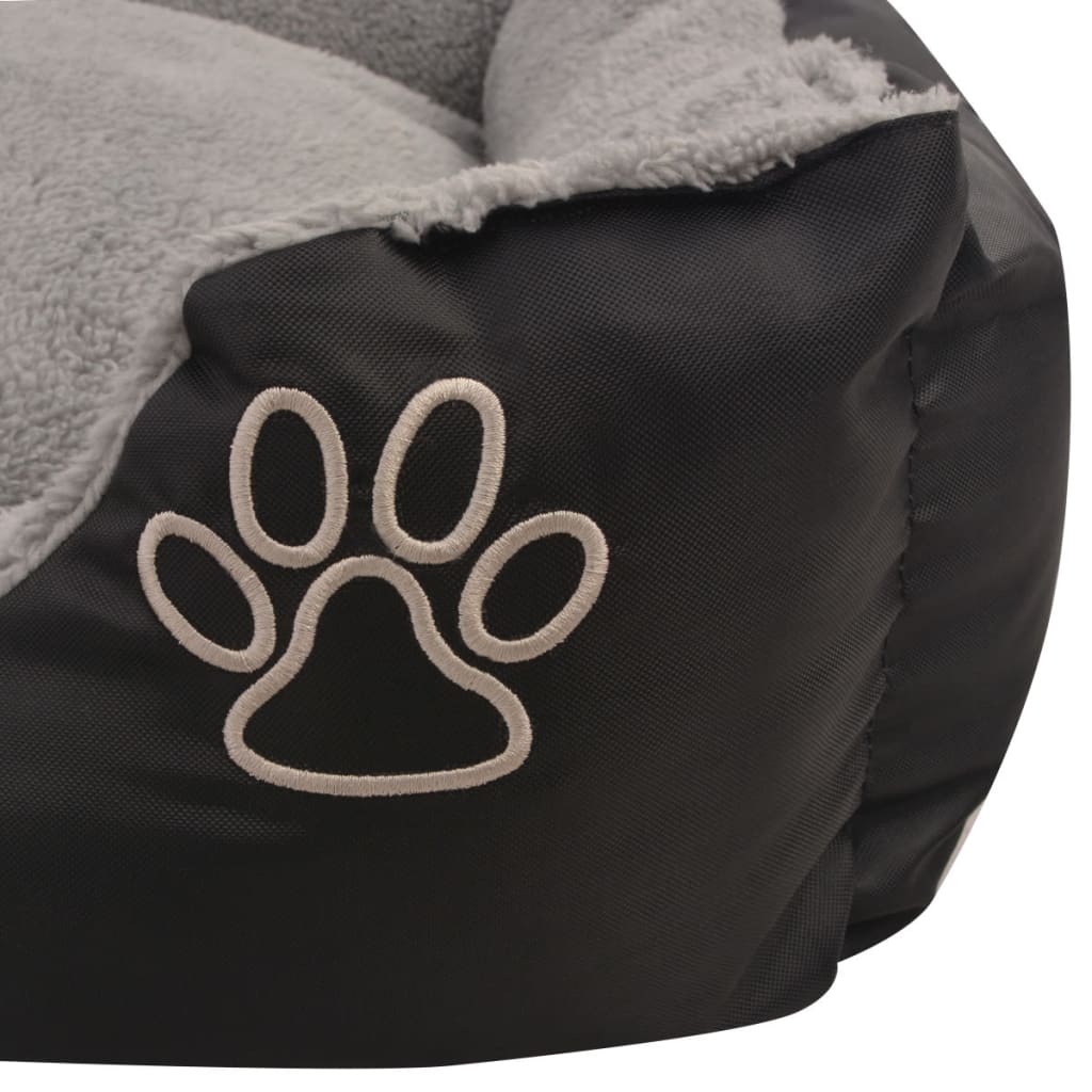 Cama para perros con cojín acolchado Talla XXL Negro