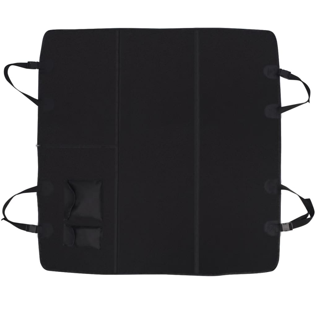 Funda de asiento de coche para mascotas 148x142 cm negra