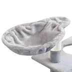 Rascador para gatos con poste rascador de sisal 150 cm gris
