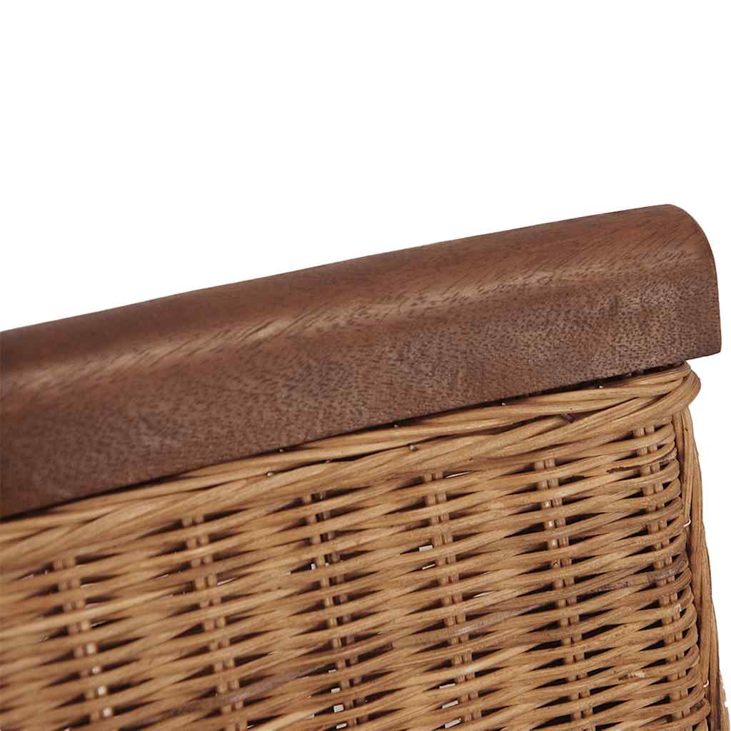 Sillas de comedor 2 unidades ratán natural marrón