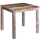 Mesa de jantar de madeira maciça reciclada 80x82x76 cm