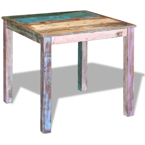 Solid Reclaimed Wood Dining Table 80x82x76 cm