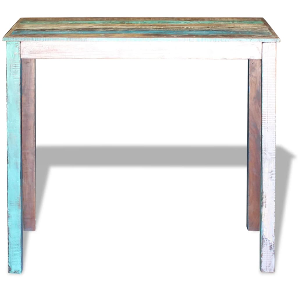 Mesa de bar madera maciza reciclada 115x60x107 cm