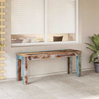 Banco de madera maciza reciclada 100x30x50 cm