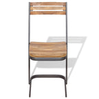 Sillas de comedor 2 uds madera maciza de teca