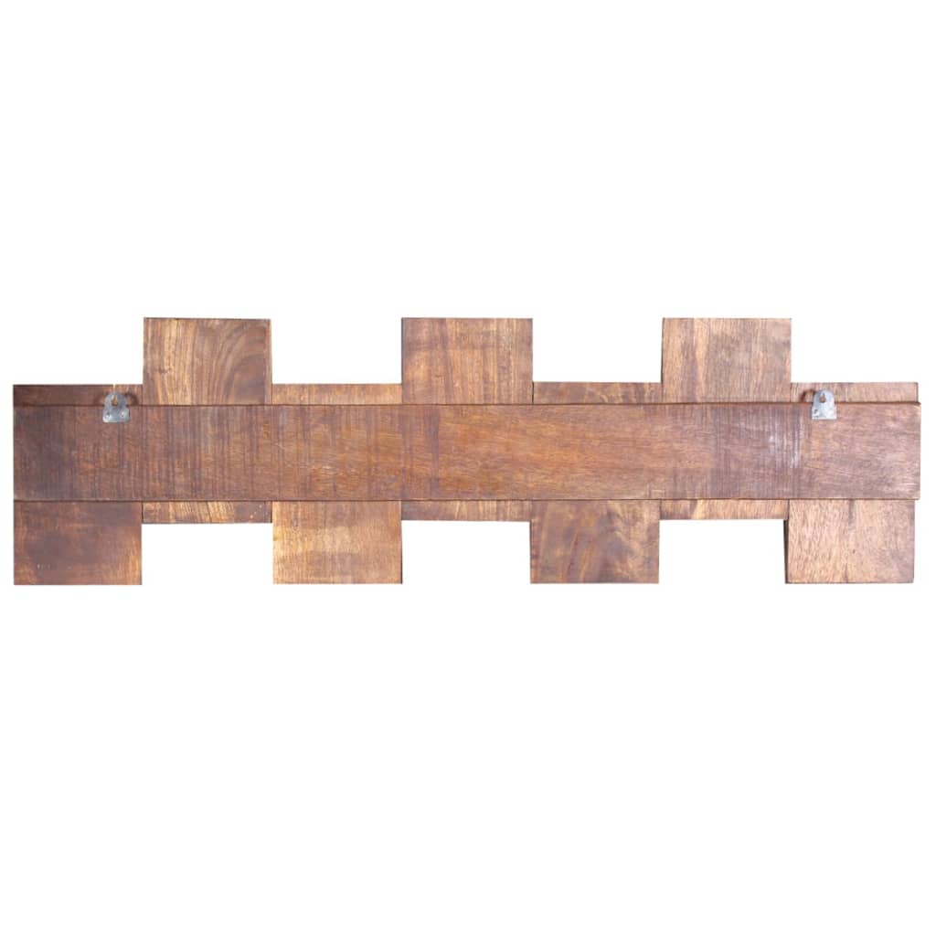 Perchero con 7 ganchos madera maciza reciclada