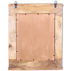 Mueble de baño con espejo de madera maciza de mango