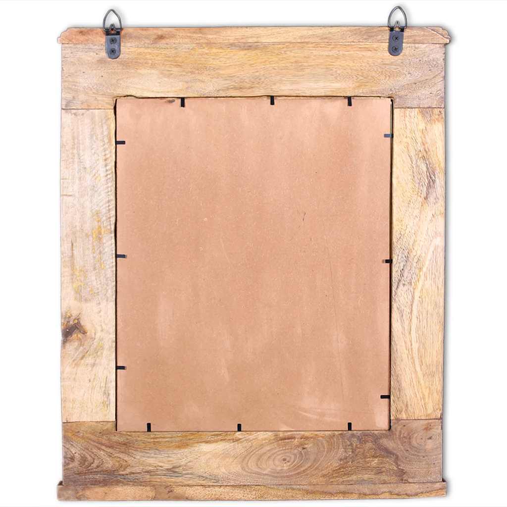 Mueble de baño con espejo de madera maciza de mango