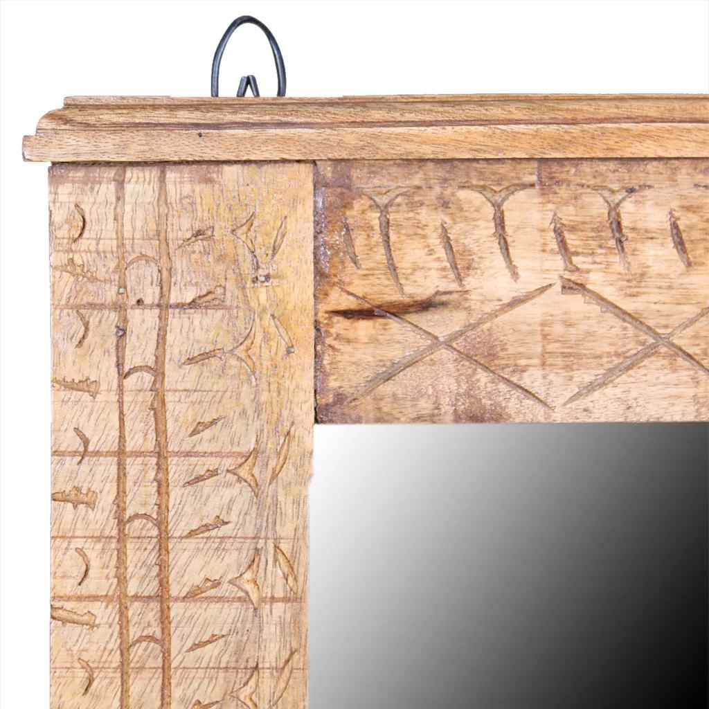 Mueble de baño con espejo de madera maciza de mango