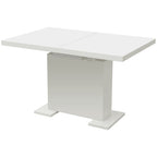 Mesa de comedor extensible negra con brillo