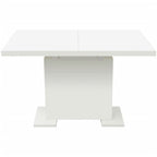 Mesa de comedor extensible negra con brillo
