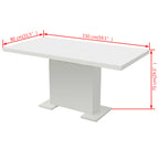 Mesa de comedor extensible negra con brillo
