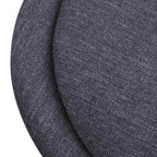 Sillas de comedor 2 unidades tela gris oscuro