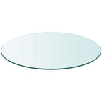 Tablero de mesa de cristal templado redondo 700 mm