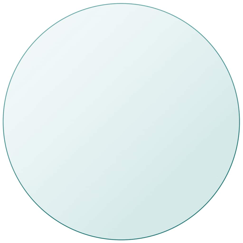 Tablero de mesa de cristal templado redondo 80 cm