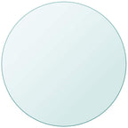 Tablero de mesa de cristal templado redondo 80 cm