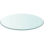 Tablero de mesa de cristal templado redondo 80 cm