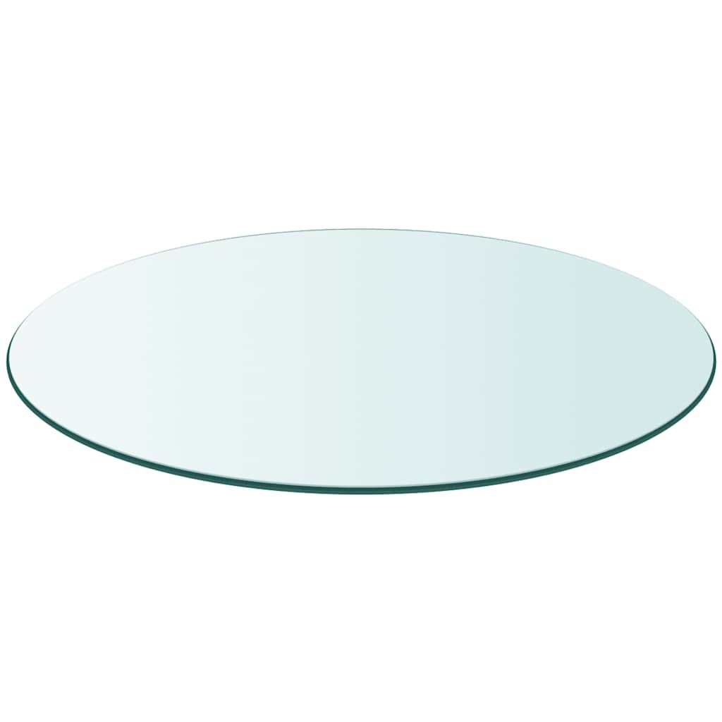 Tablero de mesa de cristal templado redondo 80 cm