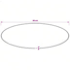 Tablero de mesa de cristal templado redondo 80 cm