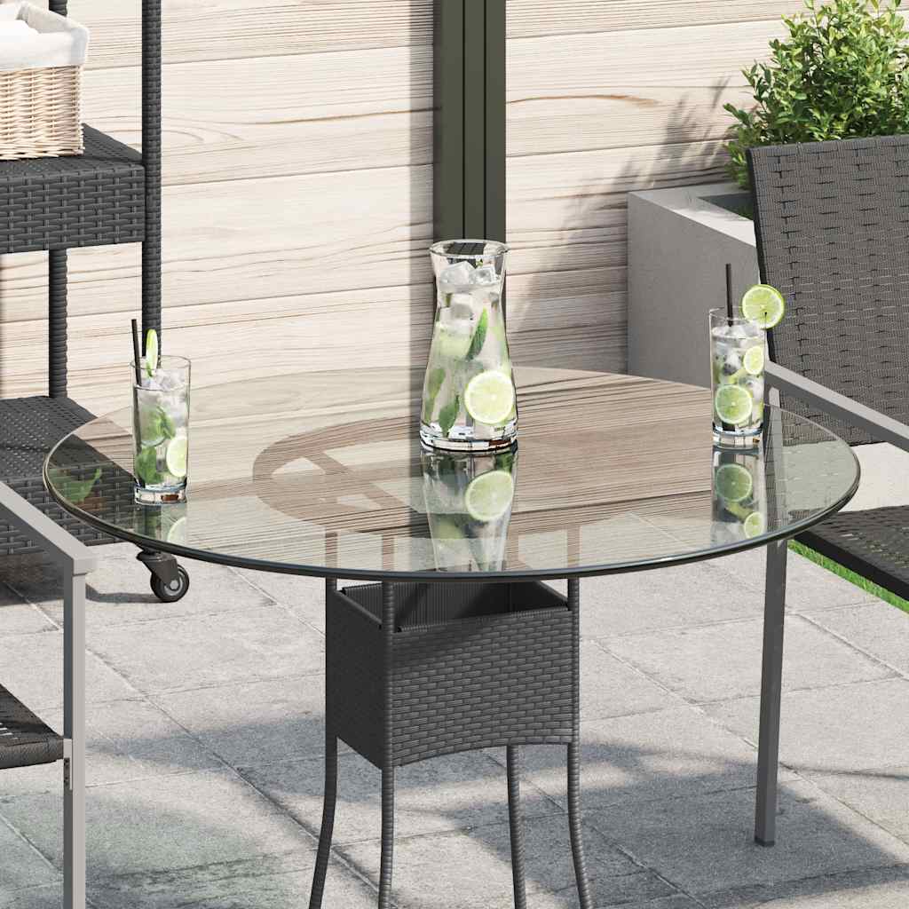 Tablero de mesa de cristal templado redondo 80 cm