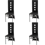 Sillas de comedor 2 unidades cuero sintético blanco