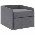 Sillón convertible tela gris claro