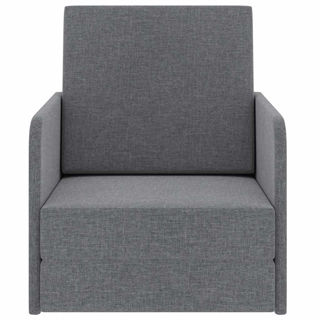 Sillón convertible tela gris claro