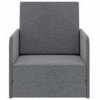 Sillón convertible tela gris claro
