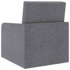 Sillón convertible tela gris claro