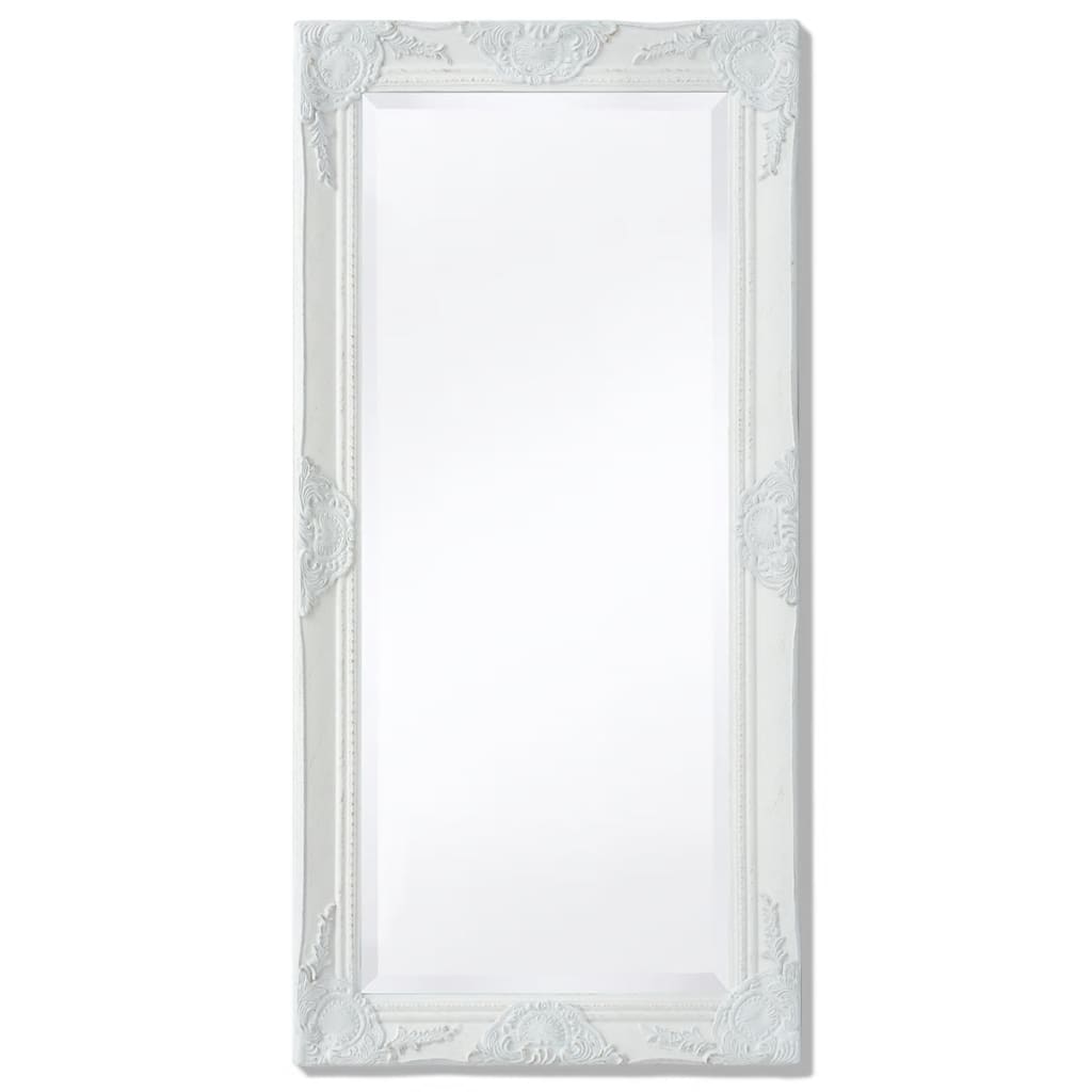 Espejo de pared estilo barroco 100x50 cm negro