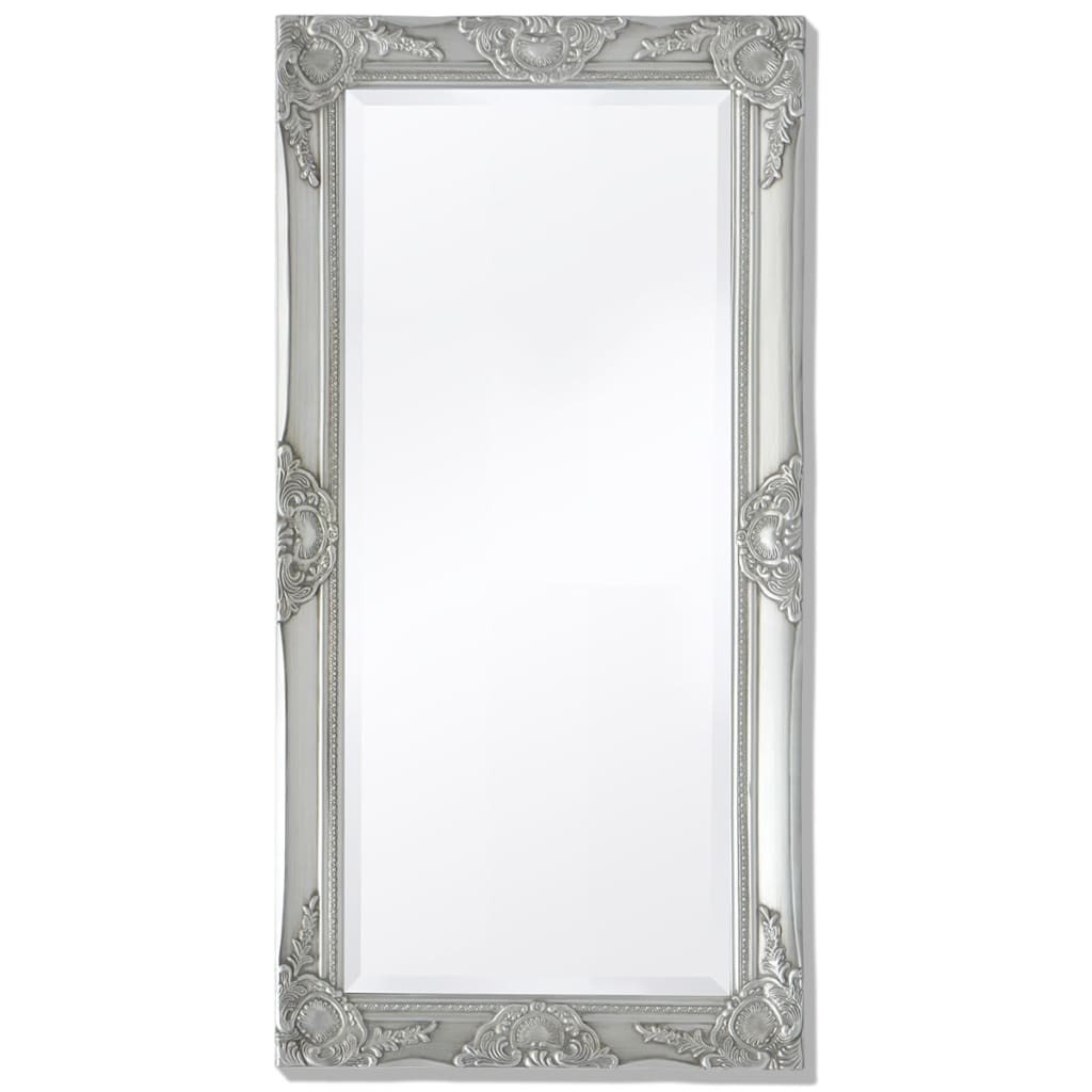Espejo de pared estilo barroco 100x50 cm negro