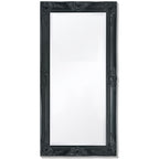 Espejo de pared estilo barroco 100x50 cm negro
