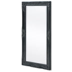 Espejo de pared estilo barroco 100x50 cm negro