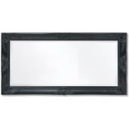 Espejo de pared estilo barroco 100x50 cm negro