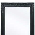 Espejo de pared estilo barroco 100x50 cm negro