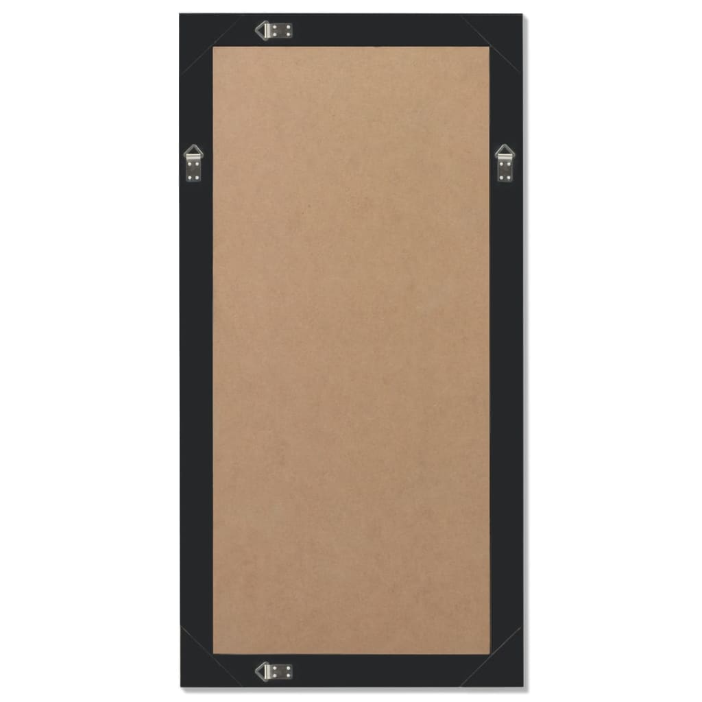 Espejo de pared estilo barroco 100x50 cm negro