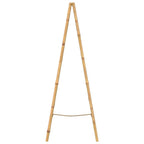 Escalera toallero doble con 5 peldaños bambú 50x160 cm