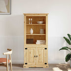 Aparador Corona Range de pino mexicano 80x40x170 cm