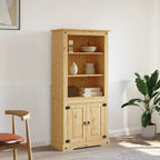 Aparador Corona Range de pino mexicano 80x40x170 cm