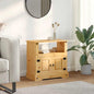 Mueble de TV Corona Range de pino mexicano blanco 80x43x78 cm