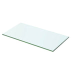 Estantes 2 unidades panel de vidrio transparente 100x12 cm