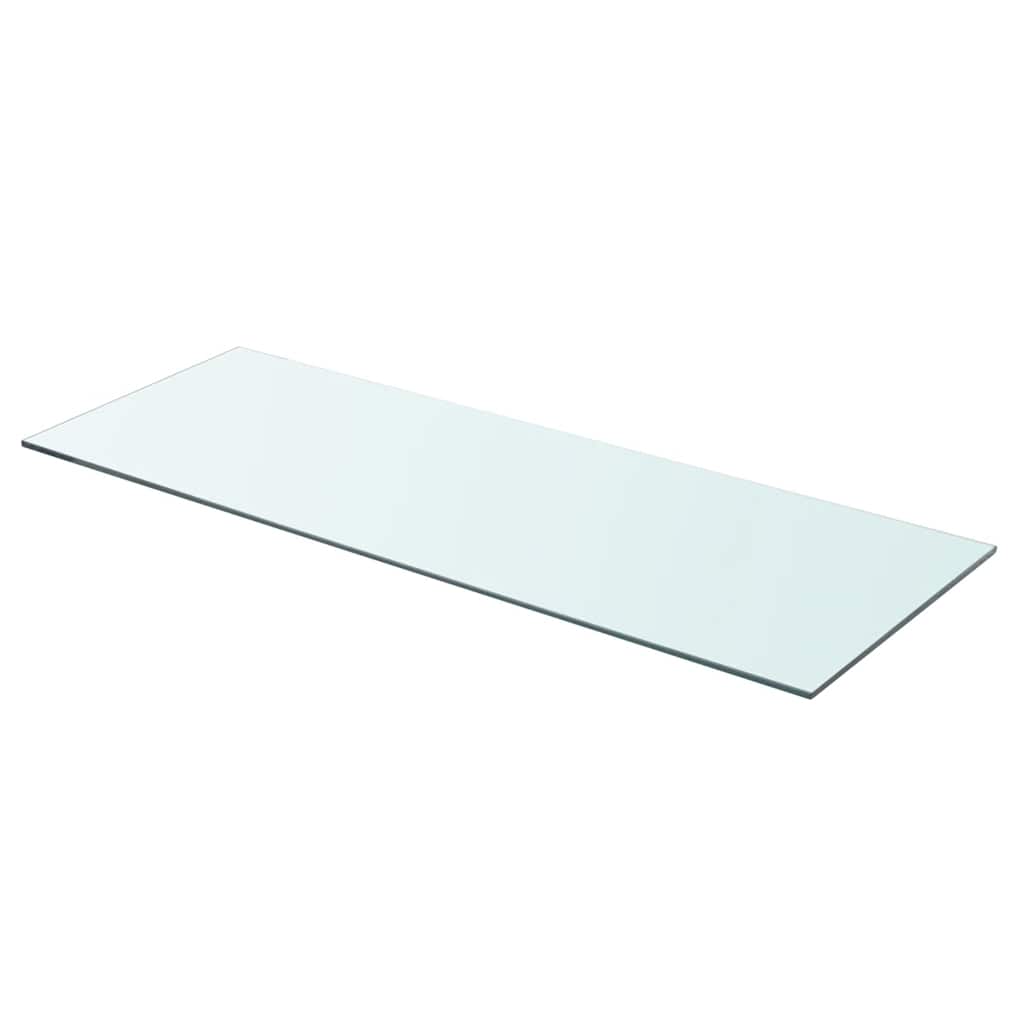 Estantes 2 unidades panel de vidrio transparente 100x12 cm