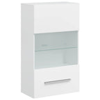 Juego de muebles de salón 5 piezas con iluminación LED blanco