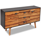 Aparador de madera de acacia 115x35x70 cm