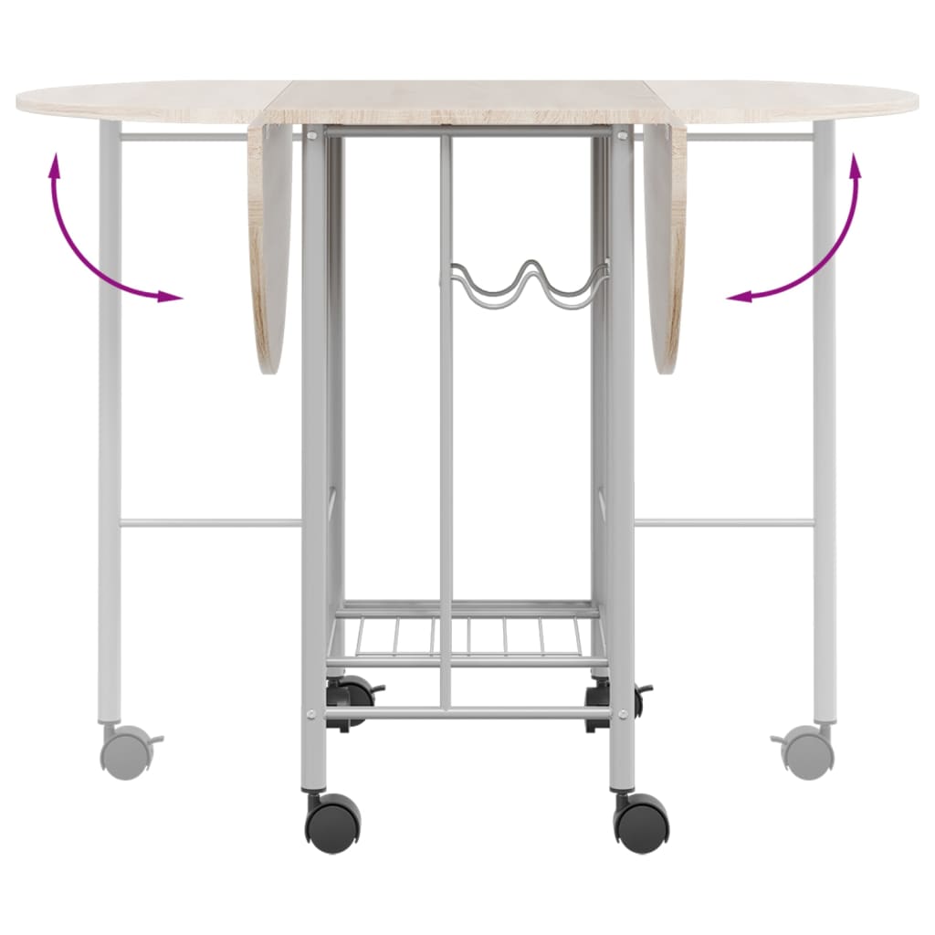 Conjunto de comedor plegable 5 piezas MDF