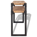 Mesa consola de madera maciza reciclada 120x40x85 cm