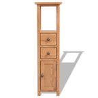 Mueble de esquina de madera de roble maciza 26x26x94 cm