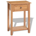 Mesa consola de madera de roble maciza 50x32x75 cm
